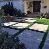 Artificial Grass Installation Hilmar-Irwin, California Rooftop, Front Yard Design