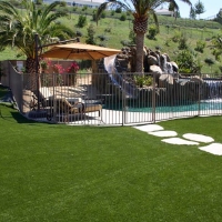 Artificial Lawn South Dos Palos, California City Landscape, Pavers