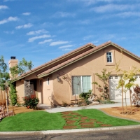 Artificial Turf Stevinson, California Paver Patio, Front Yard Design