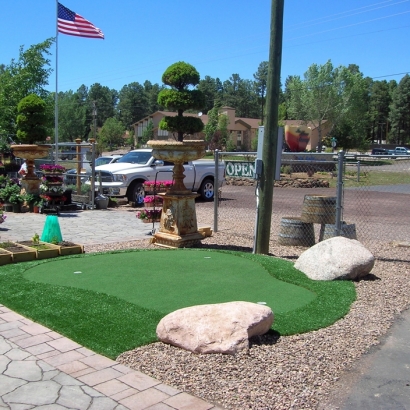 Fake Turf Bear Creek, California Outdoor Putting Green, Commercial Landscape