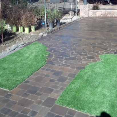 Plastic Grass Merced, California Landscape Rock, Backyard Makeover