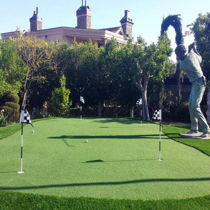 Turf Grass El Nido, California Home Putting Green, Backyard Landscaping Ideas