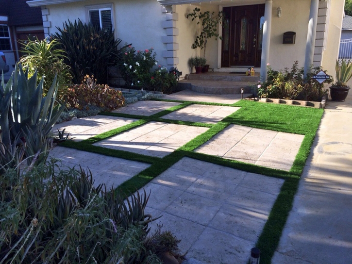 Artificial Grass Installation Hilmar-Irwin, California Rooftop, Front Yard Design