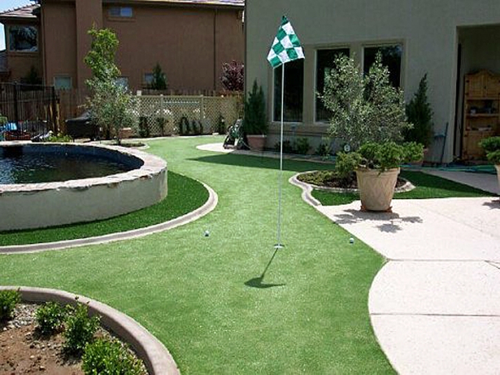 Artificial Grass Snelling, California Putting Green Carpet, Backyard Landscaping Ideas