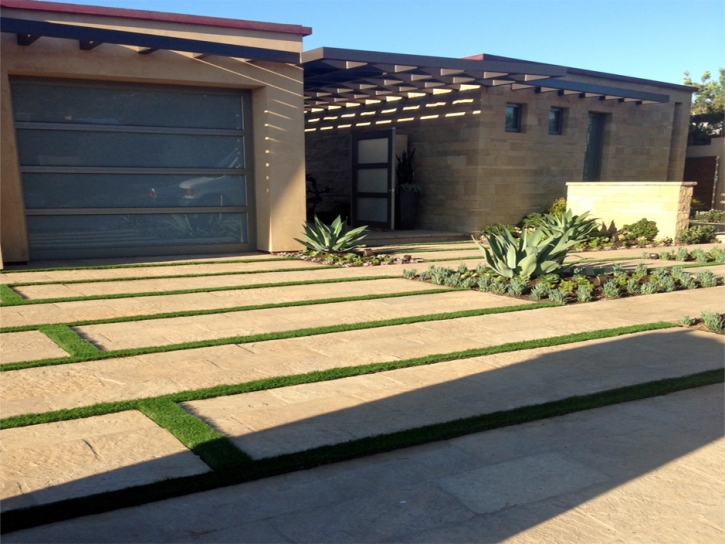 Artificial Lawn Los Banos, California Landscape Design, Front Yard Landscaping