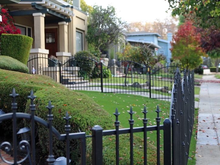 Artificial Lawn Los Banos, California Paver Patio, Front Yard Ideas