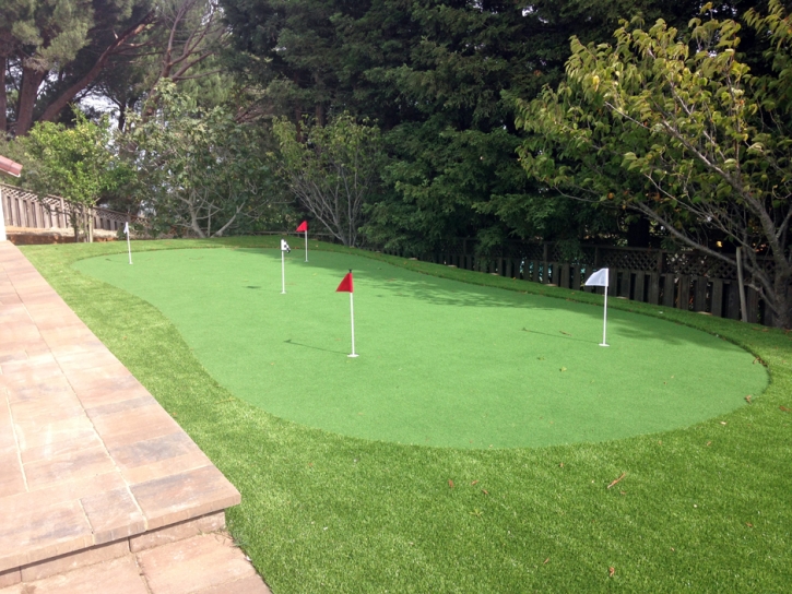 Artificial Turf Installation Volta, California Office Putting Green, Backyard Makeover