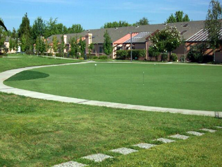 Fake Grass Ballico, California Office Putting Green, Commercial Landscape