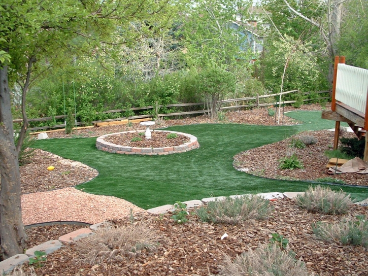 Faux Grass Bear Creek, California Paver Patio, Small Backyard Ideas