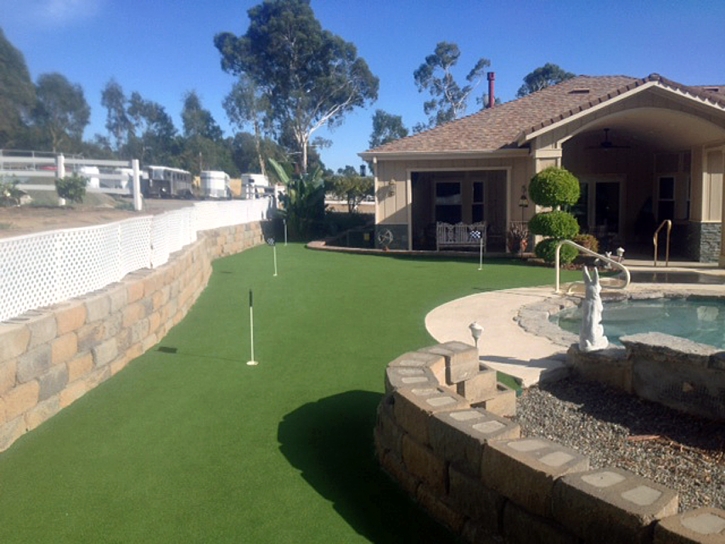 Green Lawn El Nido, California Putting Green Carpet, Beautiful Backyards