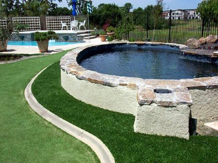 Plastic Grass Dos Palos Y, California Home Putting Green, Natural Swimming Pools