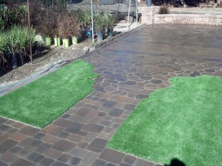 Plastic Grass Merced, California Landscape Rock, Backyard Makeover