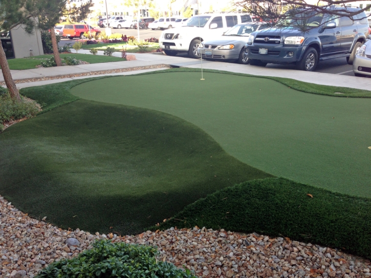 Turf Grass Ballico, California Office Putting Green, Commercial Landscape